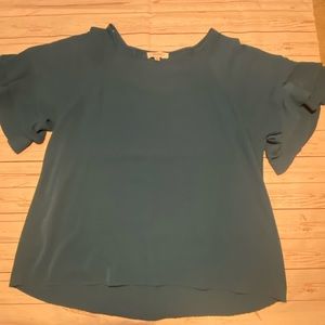 Umgee teal/blue blouse